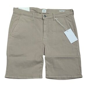 Edwin Mason Slim Chino Shorts Mens 32 Oyster Tan Endurance Stretch Preppy NWT